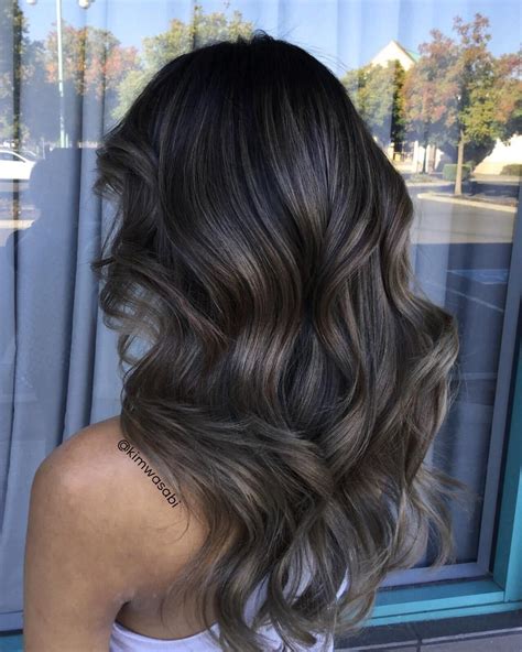 ash gray highlights on brown hair|ash brown hair black woman.